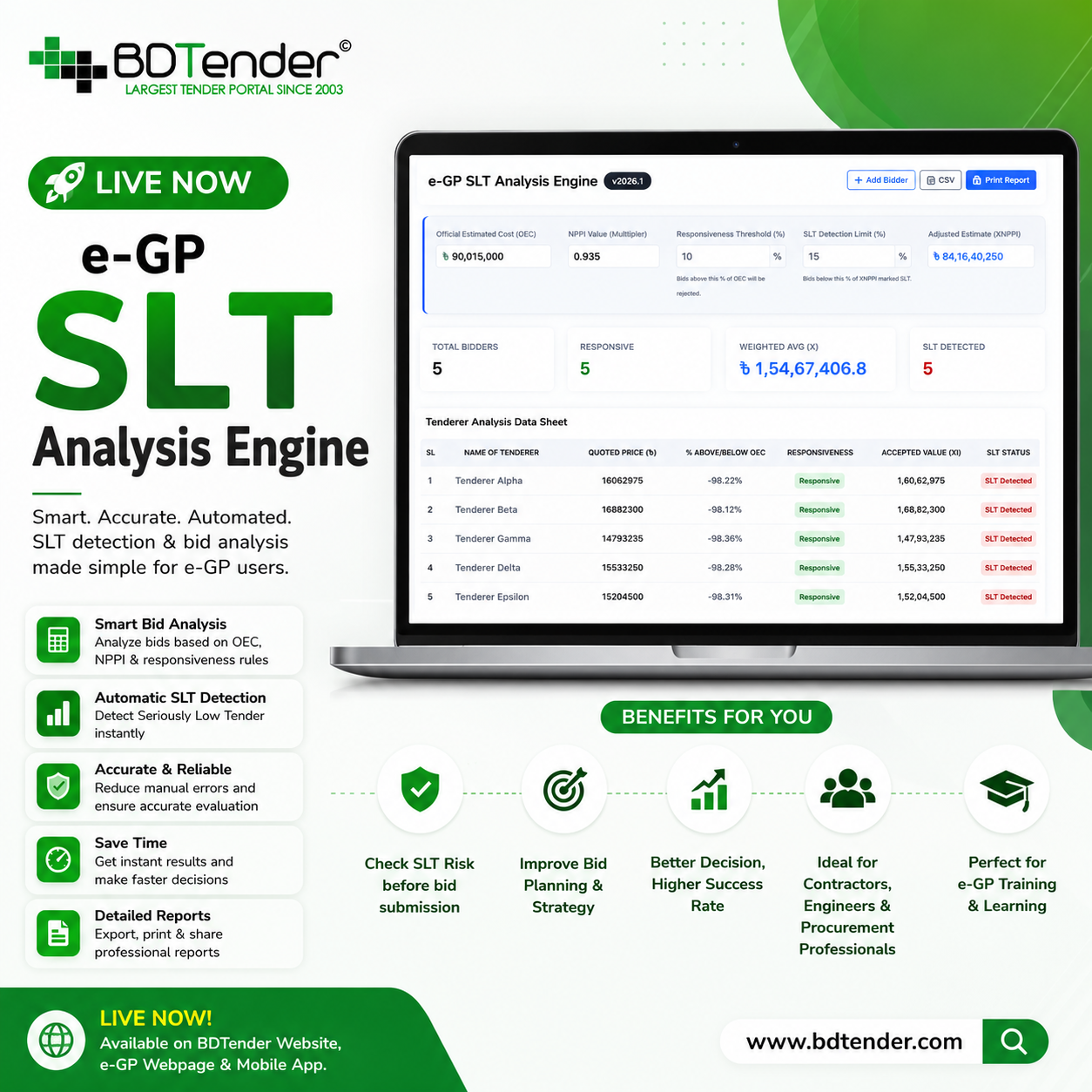 e-GP SLT Analysis Engine_BDTender